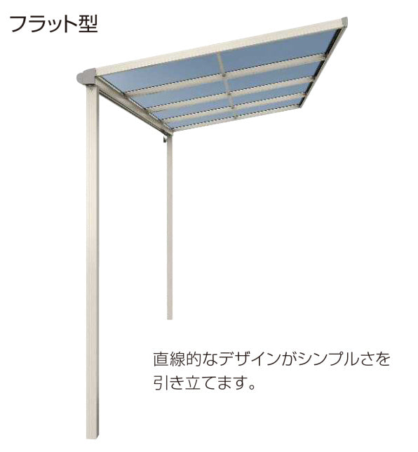 ソラリア テラス屋根 壁付納まり 標準タイプ 関東間 フラット型